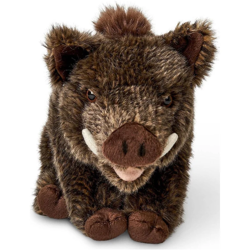 Sanglier, assis, 18 cm (hauteur), doudouille/peluche