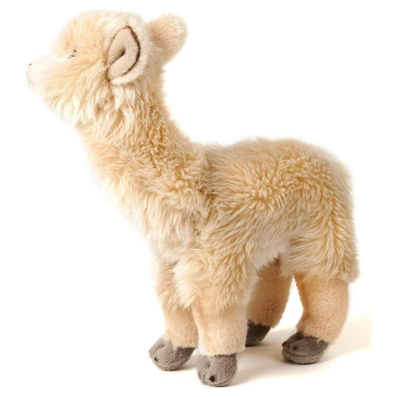 Peluche/peluche en alpaga beige, debout, 23 cm (hauteur)