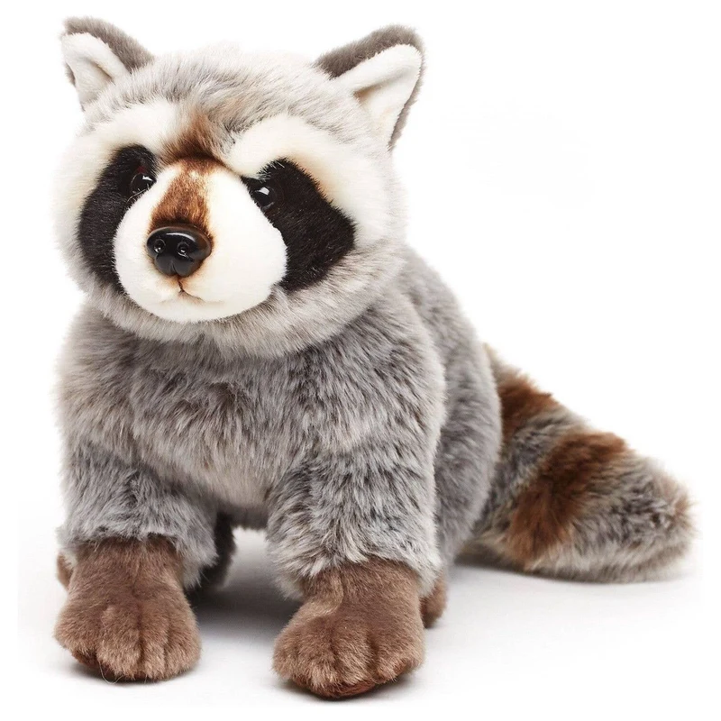 Raton laveur, assis, 25 cm (longueur), doudou ou en peluche