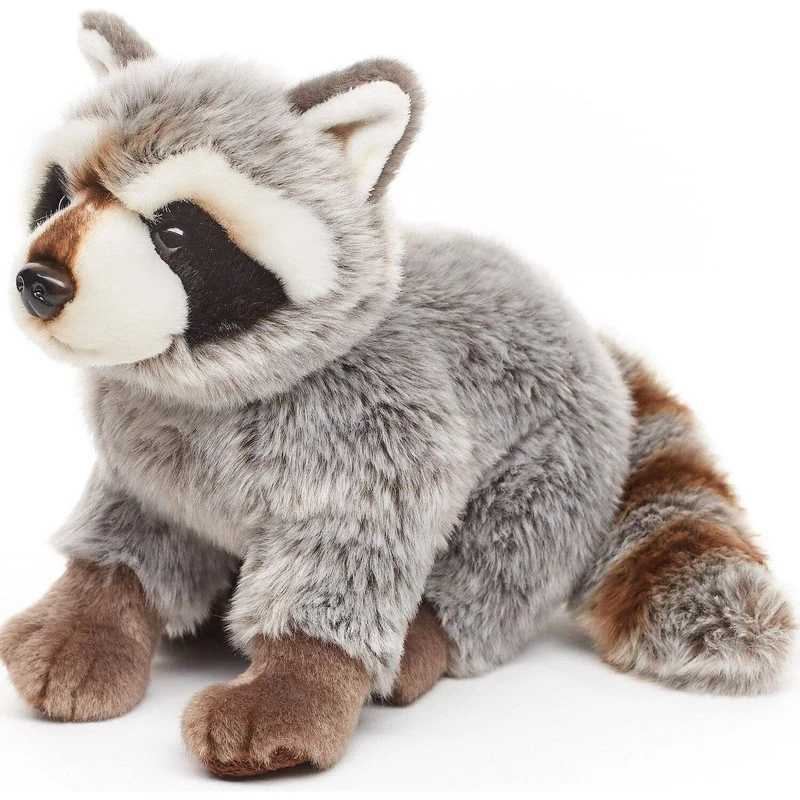 Raton laveur, assis, 25 cm (longueur), doudou ou en peluche