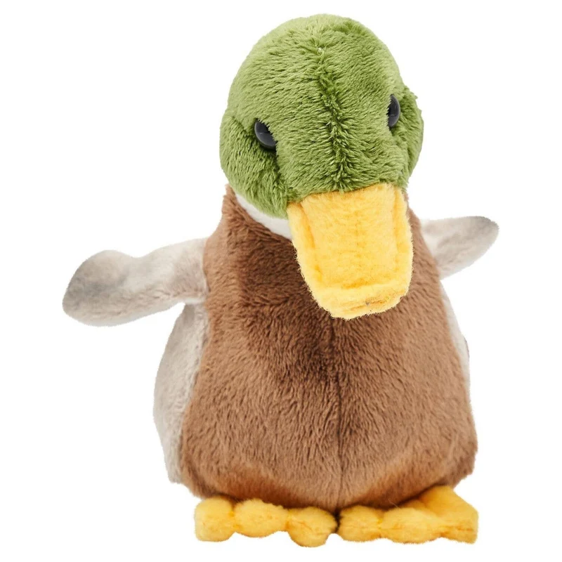 Canard avec voix - 16 cm (longueur) - doudouille/peluche