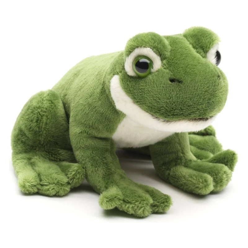 Peluche Green Frog, assise - doudouille/peluche