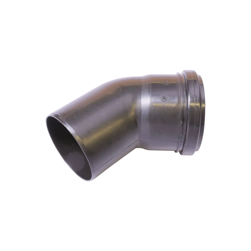 Coude de raccordement noir DN75/45°