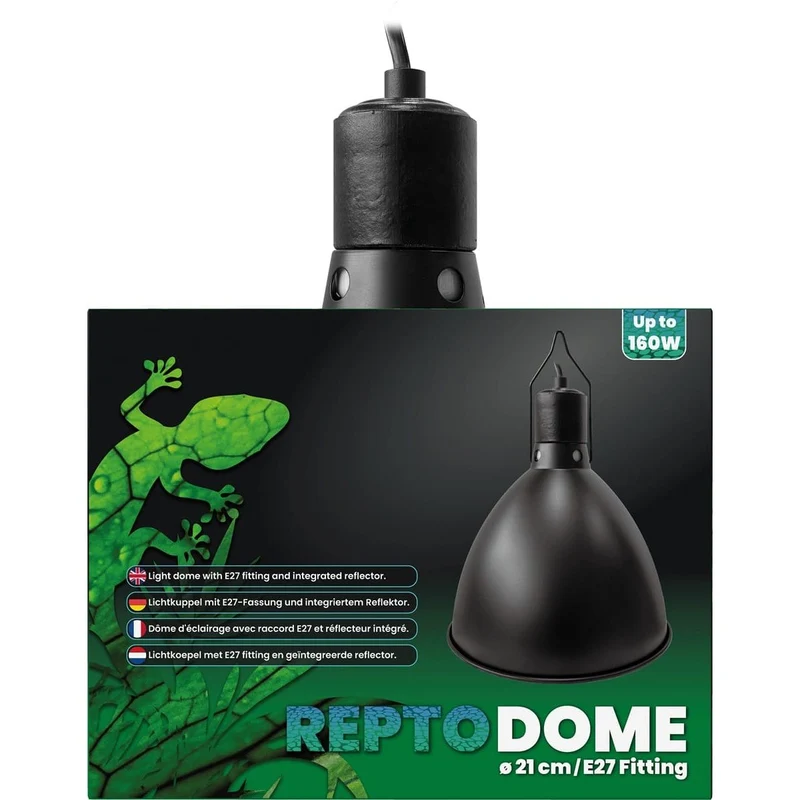 Repto Dome Embout E27 21 cm Noir