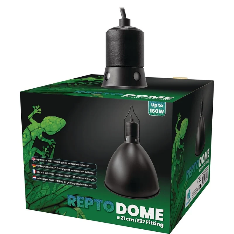 Repto Dome Embout E27 21 cm Noir