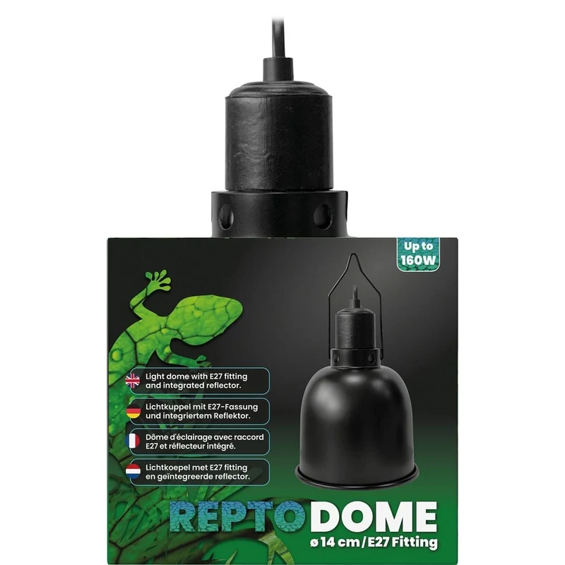 Repto Dome Embout E27 14 cm Noir