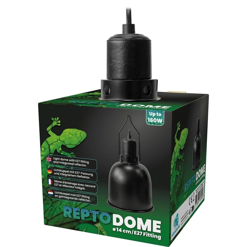 Repto Dome Embout E27 14 cm Noir