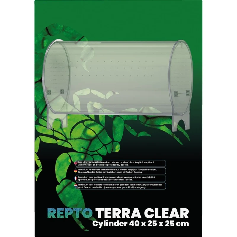 Repto Terra Clear Cylinder 40X25X25 cm