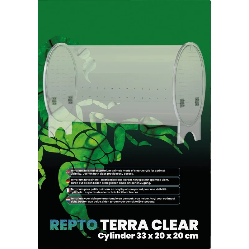 Repto Terra Clear Cylinder 33X20X20 cm