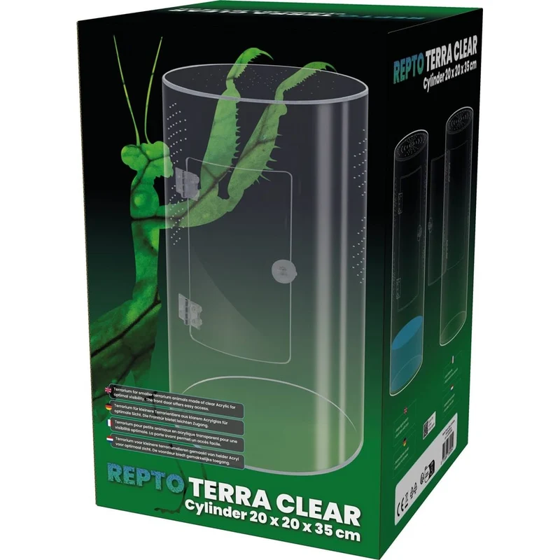 Repto Terra Clear Cylinder 20X20X35 cm