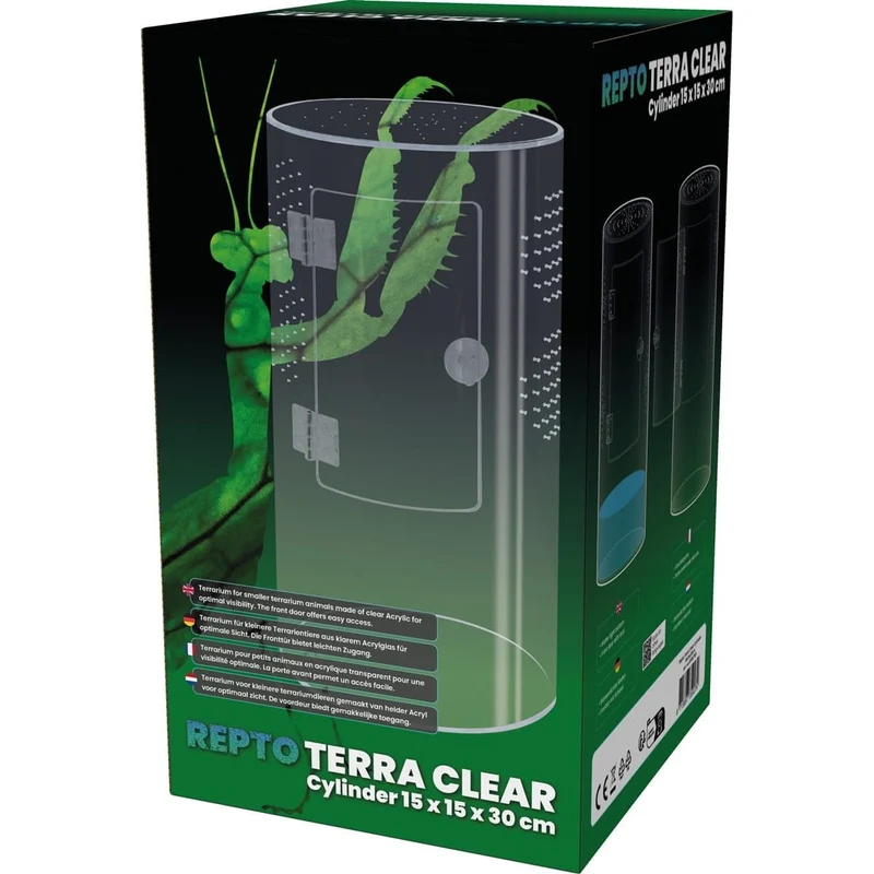 Repto Terra Clear Cylinder 15X15X30 cm