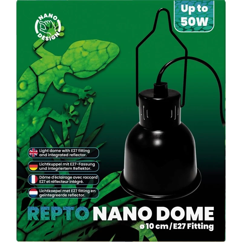 Repto Nano Dome Embout E27 10 cm Noir