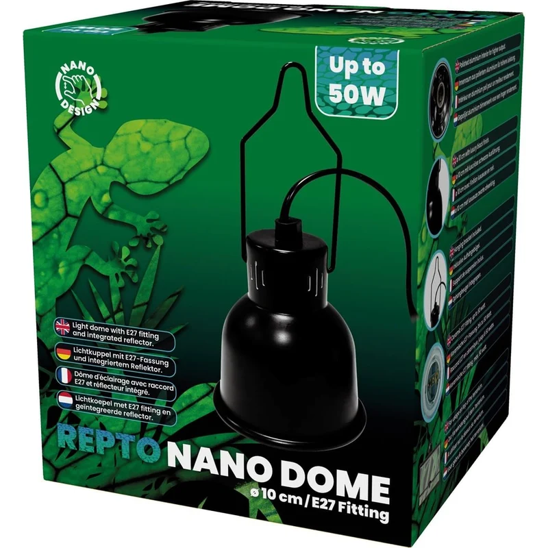 Repto Nano Dome Embout E27 10 cm Noir
