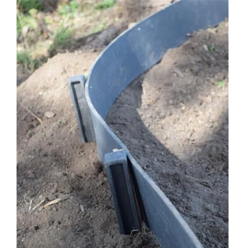 Borderfix - bordure de jardin & bassin en PE/PP recyclé - épaisseur 7mm, rouleau - H14 cm x 15 m