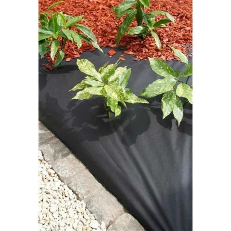 Feutre géotextile - PP non tissé noir, 50 g/m² - 1 x 20 m