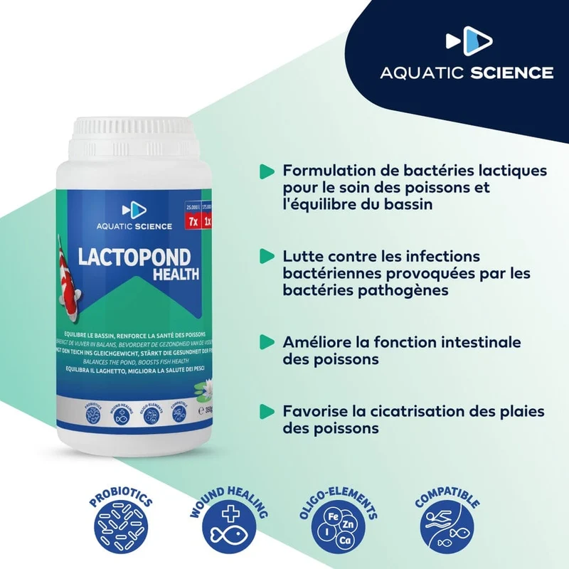 LactoPond Health 150gr - Bactéries lactiques - Aquatic Science