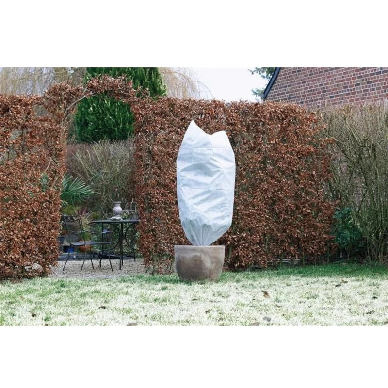 Housse d'hivernage incl. cordelette de serrage - PP, blanc, 50 g/m² - Ø50 cm x 1 m - 3 x
