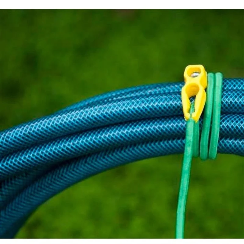 Lien élastique avec clip pour fixation des rouleaux - Ø5 mm x L65 cm - 5 x