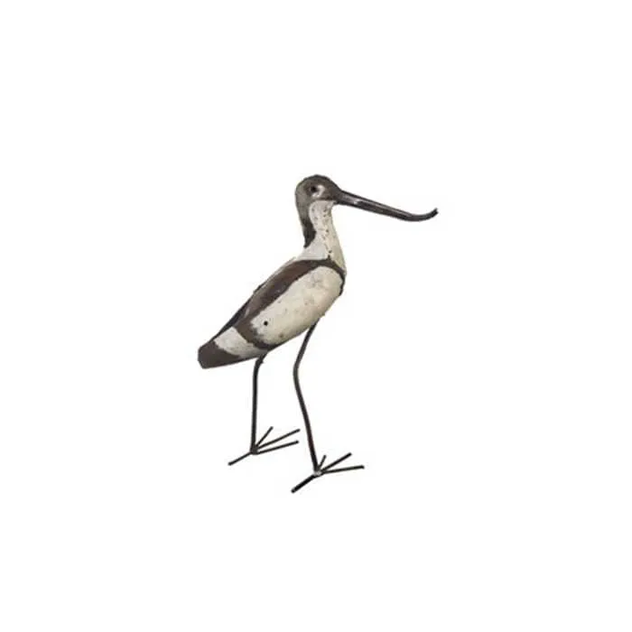 AVOCETTE MOYENS OISEAU EN METAL RECYCLE