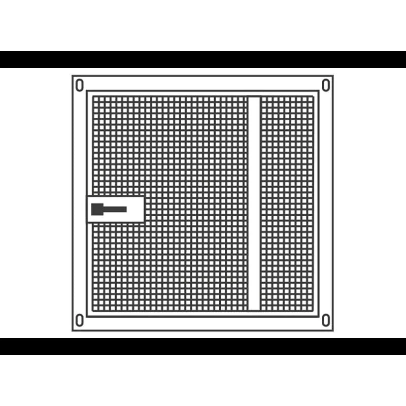 PANNEAU GALVA 95 X 95 CM GRILLAGE+PORTE