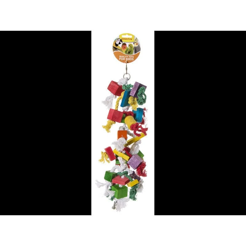 CORDE A NOEUDS AVEC BLOCS EN BOIS 47CM