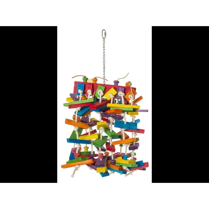 CORDE A NOEUDS AVEC BLOCS EN BOIS 70CM