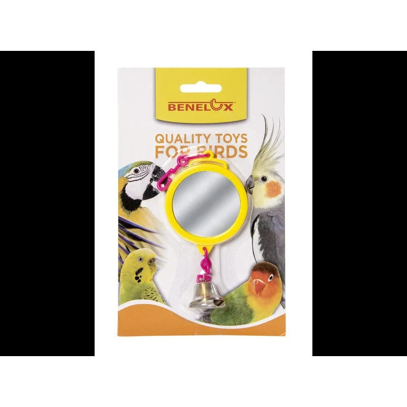 MIRROIR EN PLASTIQUE AVEC CLOCHE