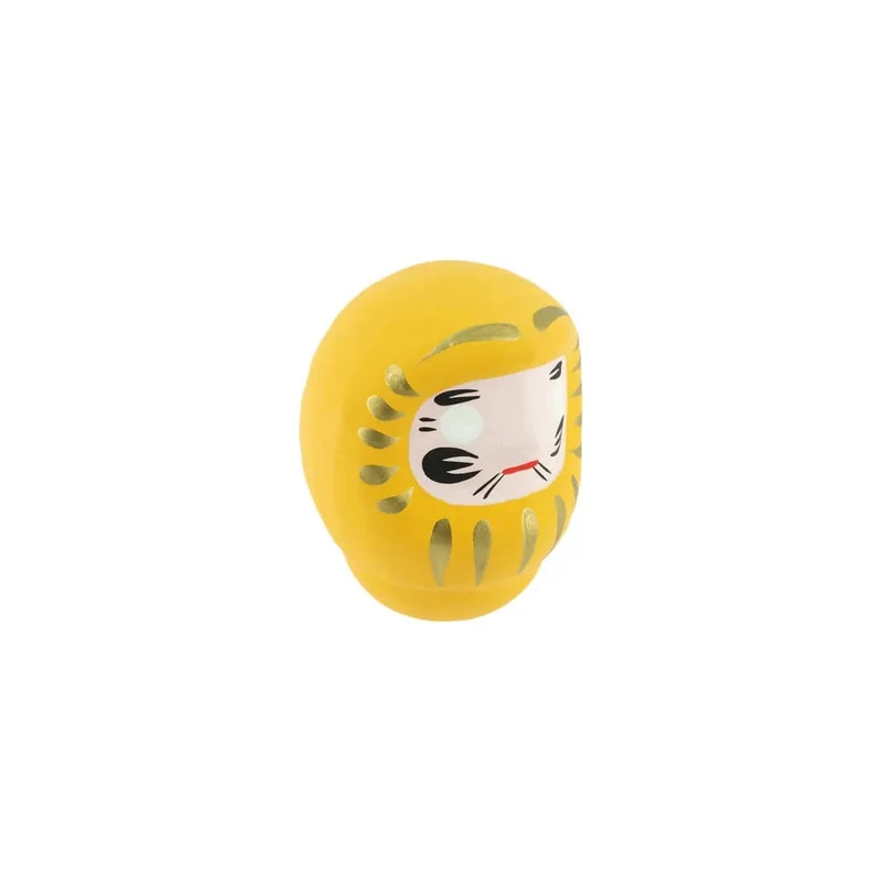 Daruma Jaune - Moyen, Prospérité - Fabriqué au Japon