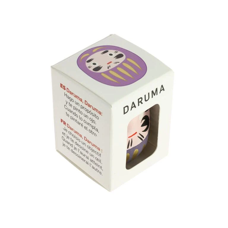 Daruma violet petit – Longévité – 4,8 cm