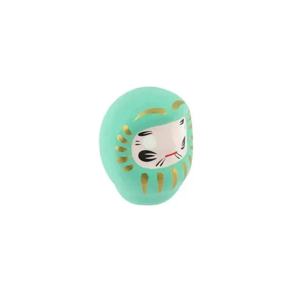 Daruma Turquoise - Moyen, Réussite Scolaire - Fabriqué au Japon