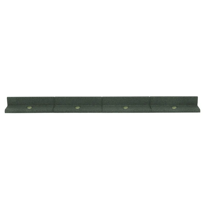 Lot de 26 Bordures de Jardin Flexibles en Caoutchouc 1,2 m & Maillet - Vert