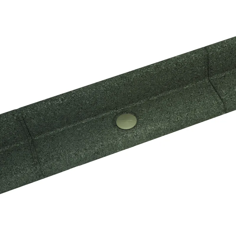 Lot de 22 Bordures de Jardin Flexibles en Caoutchouc 1,2 m & Maillet - Vert