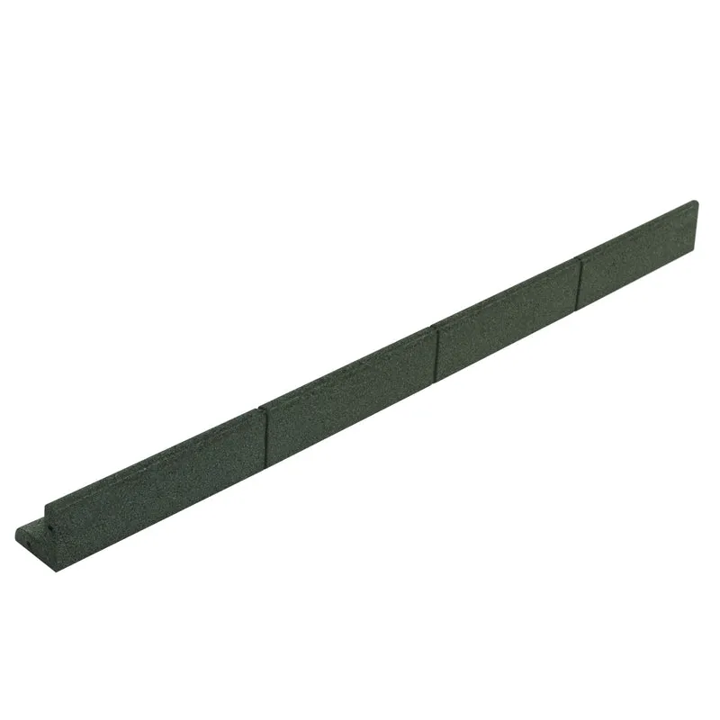 Lot de 18 Bordures de Jardin Flexibles en Caoutchouc 1,2 m & Maillet - Vert