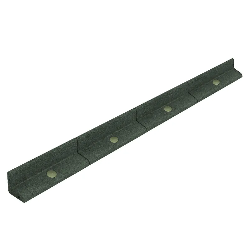 Lot de 10 Bordures de Jardin Flexibles en Caoutchouc 1,2 m & Maillet - Vert
