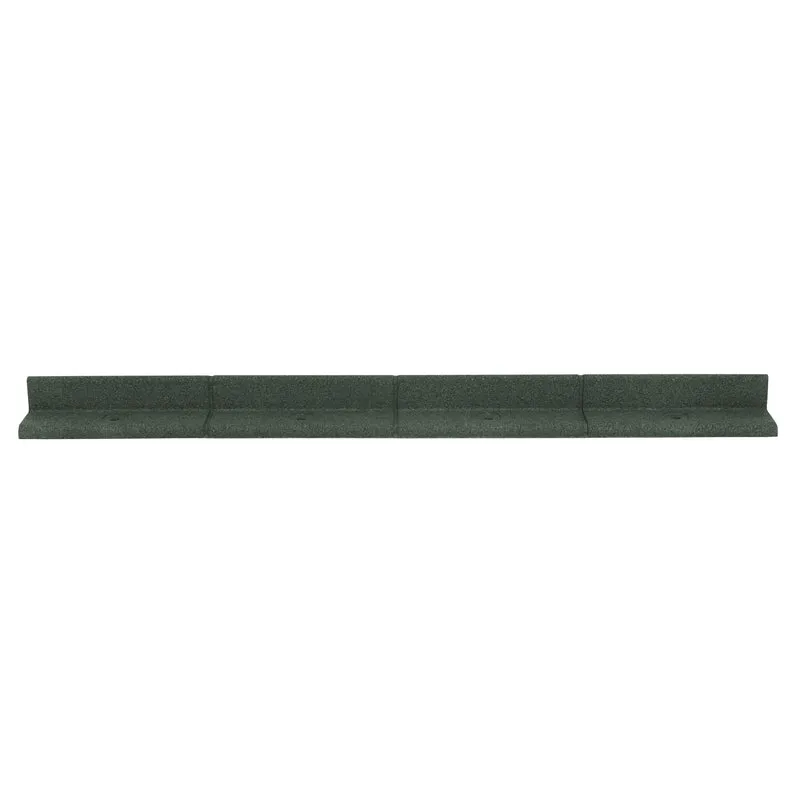 Lot de 6 Bordures de Jardin Flexibles en Caoutchouc 1,2 m & Maillet - Vert