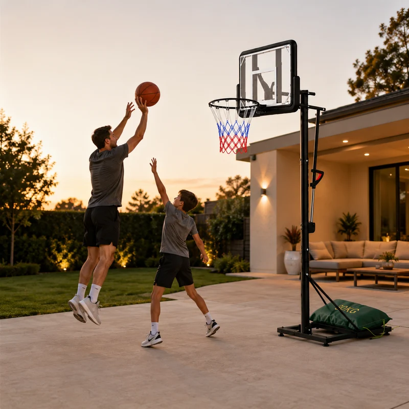 Canasta de Baloncesto con Altura Regulable 2,45-3,05 m