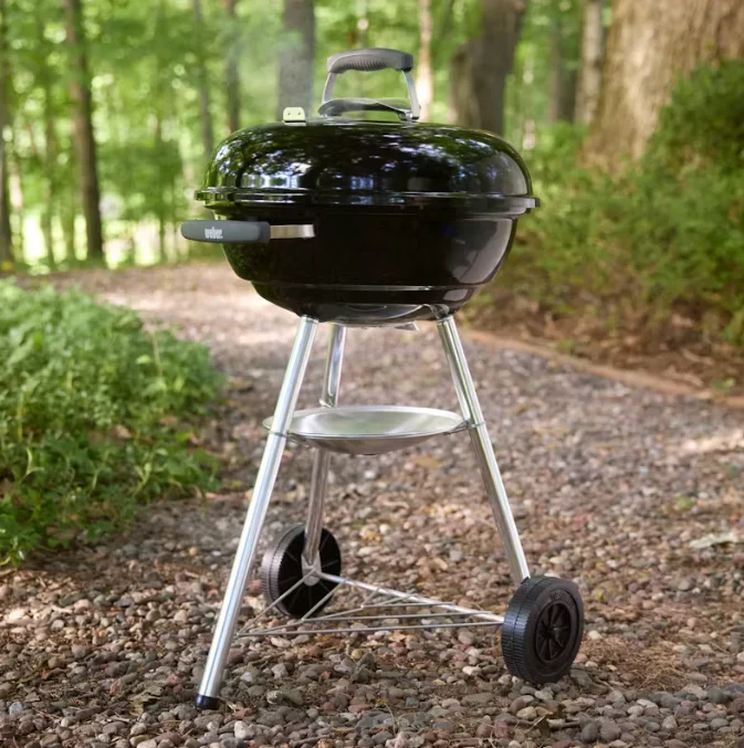 Kit Grelhador a carvão Compact 47 Kettle Weber + Cobertura