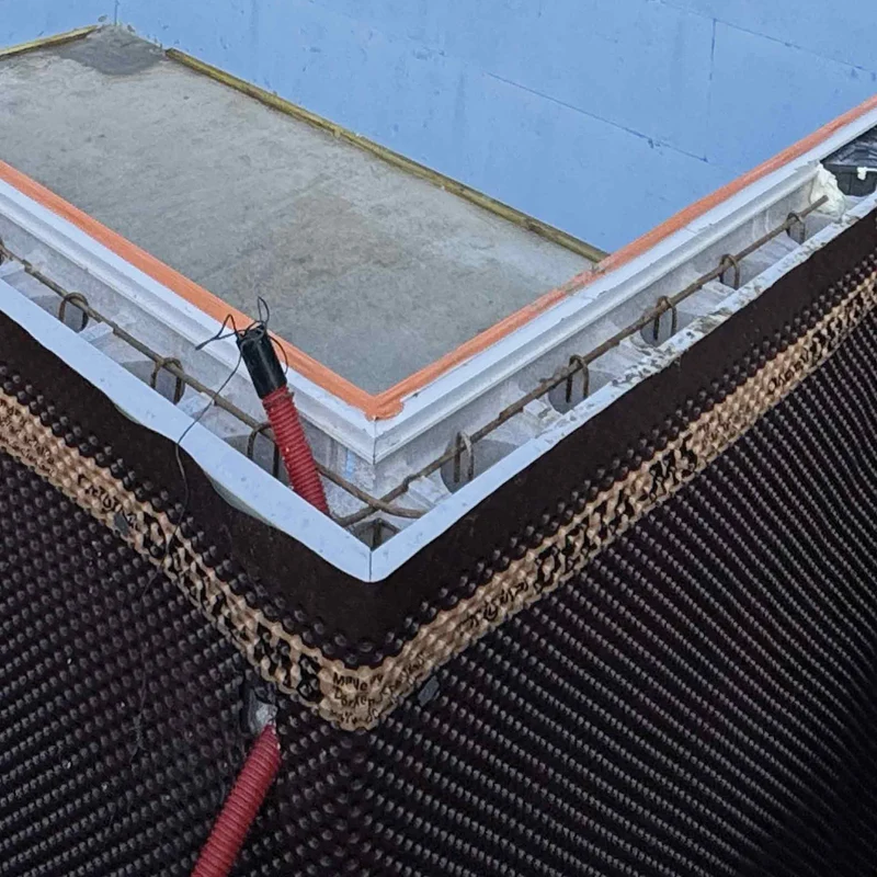 Acier vertical en U de 1,05 m piscine