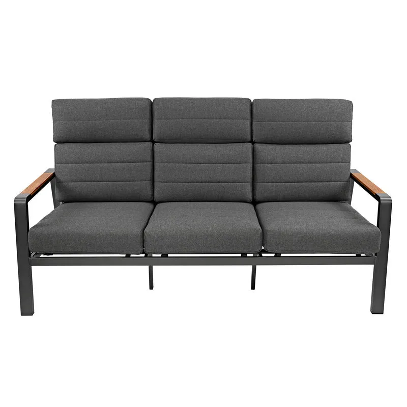 Salon de Jardin Inclinable 5 Places avec Brasero