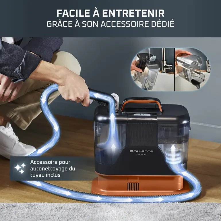 Rowenta Shampouineuse Détacheur Clean It 400W (IN5011F0)