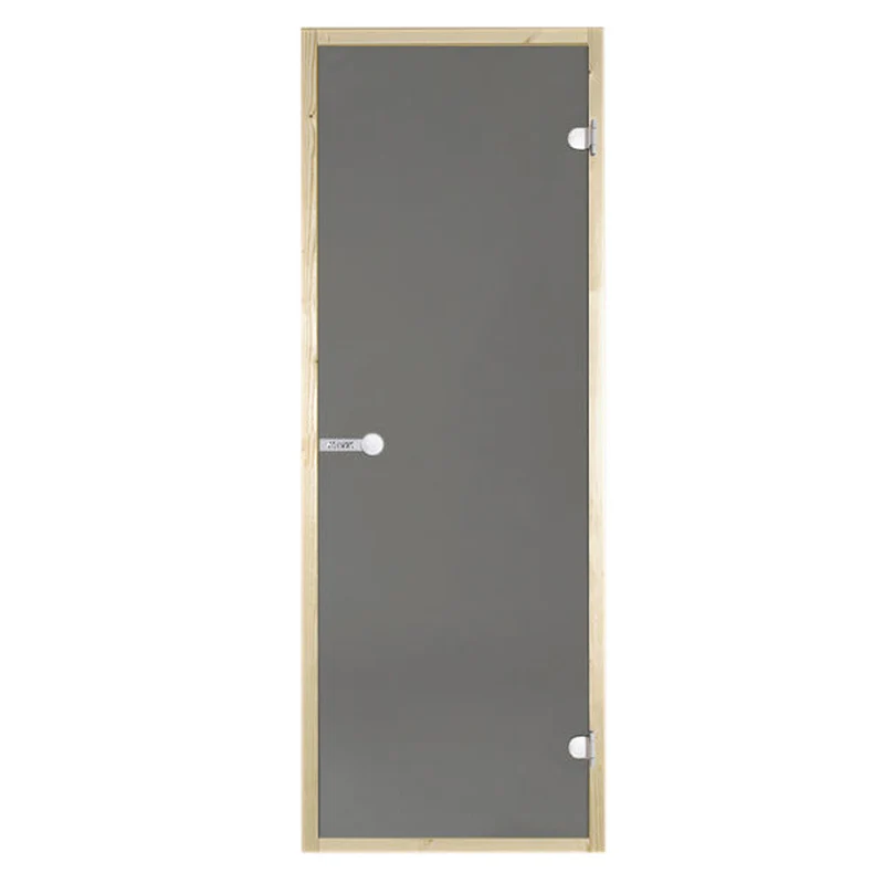 Porte de sauna 69x189 cadre en pin