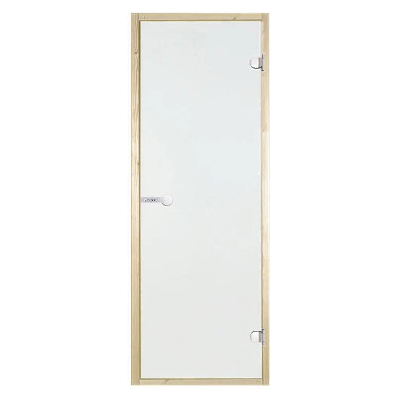 Porte de sauna 69x189 cadre en pin