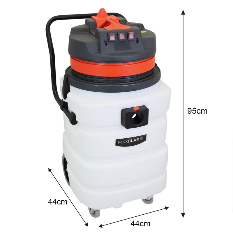 MAXBLAST Lot de Aspirateur Industriel de 90 L, Tuyau de 5 m & Accessoires