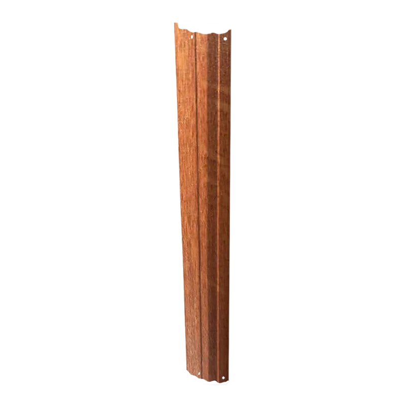 Pack 8 perfiles verticales GRE 129,5 cm madera para piscina desmontable – Ref. PLVW12081295