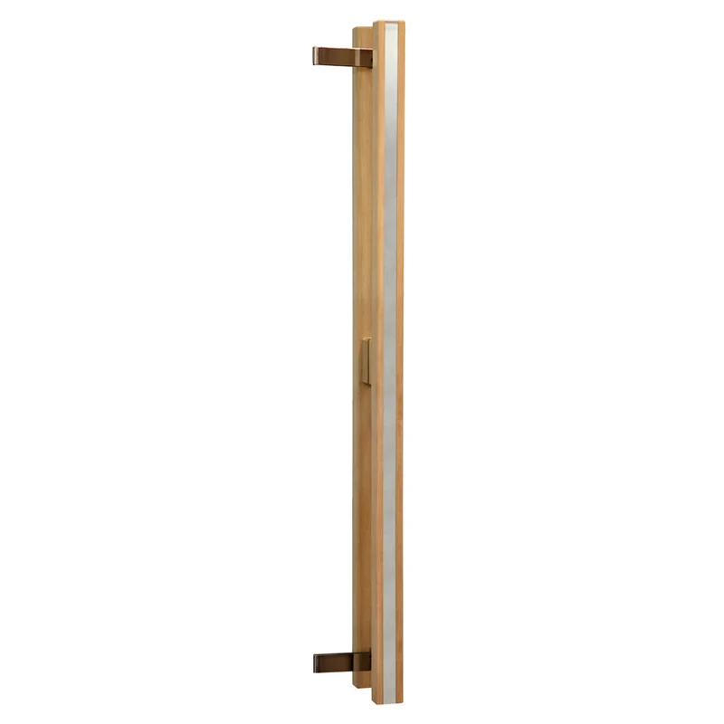 Poignée de porte en pin/poignée en tremble traité thermiquement