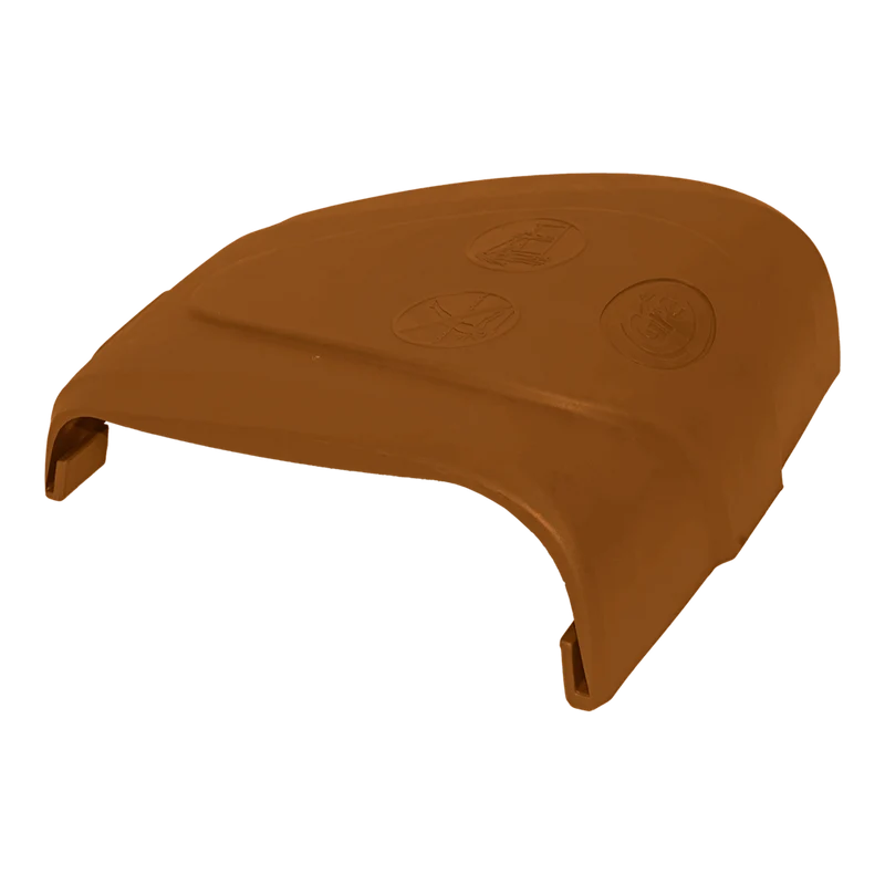Protector de playa recto marrón GRE 150 mm para piscinas elevadas – Ref. PIN1501RW