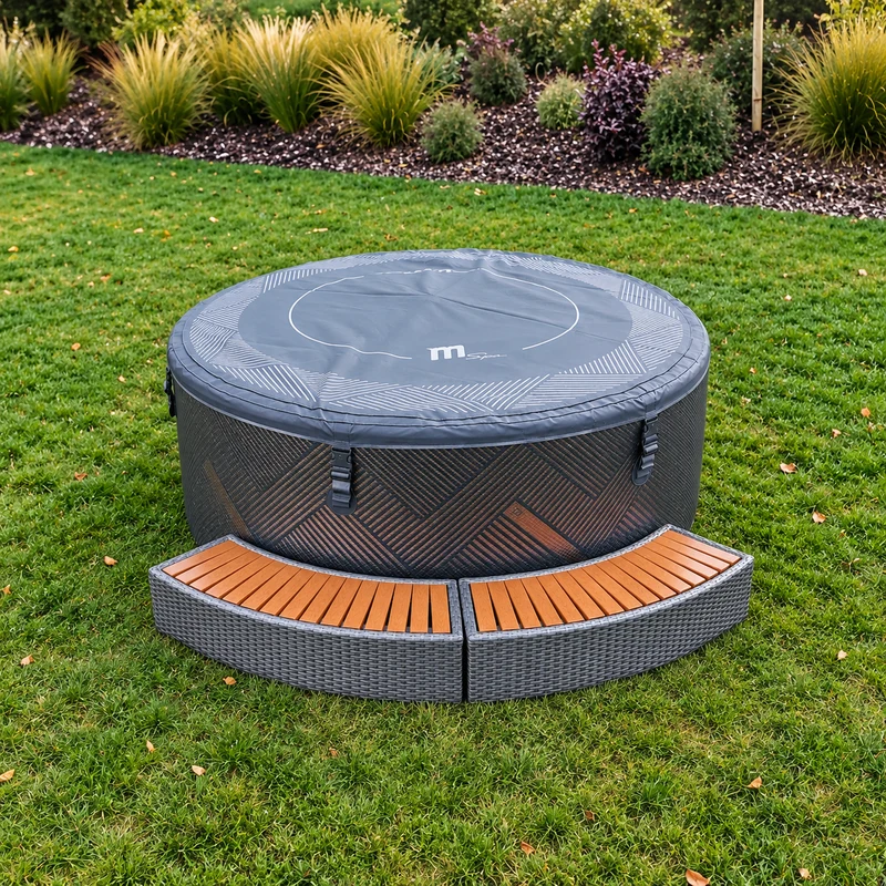 MSpa - Wicker Step B0303095 escalón para spa efecto mimbre