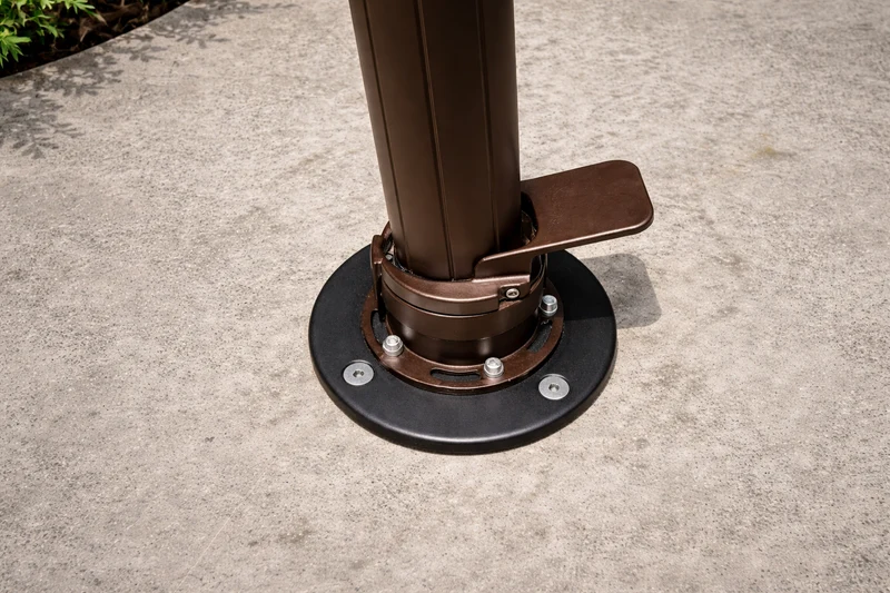 Support de Fixation sur Béton Treasure Garden® AMK-C22 pour Parasol Déporté AKZP et AG25T