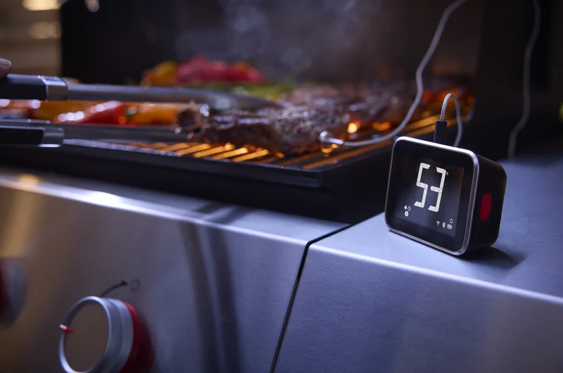 Hub inteligente com ecrã e booster Weber