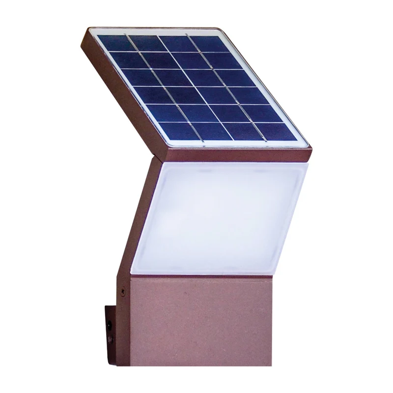 Applique solaire - blanc neutre - fonte d'aluminium